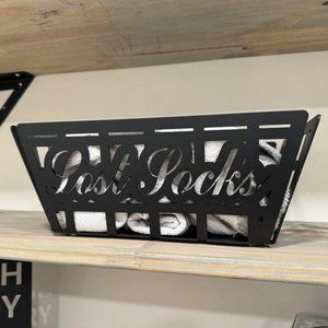 Metal Lost Sock Basket